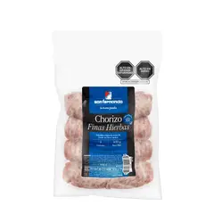 SAN FERNANDO - Chorizo Finas Hierbas Empaque 400 g