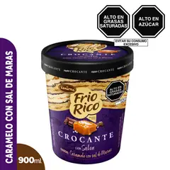 D'ONOFRIO - Helado Frio Rico Crocante Caramelo y Sal de Maras Pote 900 mL