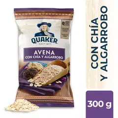 QUAKER - Avena con Chía y Algarrobo Bolsa 330 g