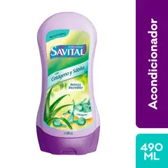 SAVITAL - Acondicionador Colágeno Sábila Botella 490 mL