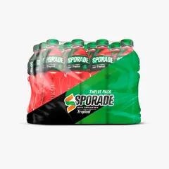 SPORADE - Bebida Rehidratante Tropical Pack 12 Botellas 500 mL
