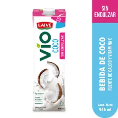 LAIVE - Bebida de Coco Sin Endulzar Caja 946 mL