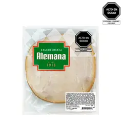 SALCHICHERIA ALEMANA - Jamón de Pechuga de Pavo Ahumado Salchichería Alemana Empaque 200 g