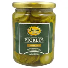 OLIVOS DEL SUR - Pickles en Rodajas Pote 520 g