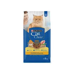 CAT CHOW - Alimento para Gatos Adulto Esterilizados en bolsa de 8 kg