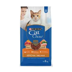 CAT CHOW - Alimento para Gatos ADULTOS Delimix bolsa 8 kg