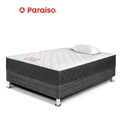 PARAISO - Cama Majestic Gris 1.5 Plazas