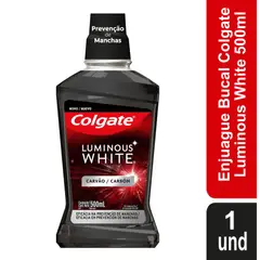 COLGATE - Enjuague Bucal Luminous White Carbón Botella 500 mL