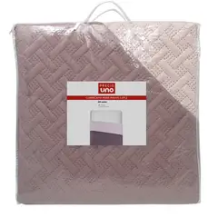 PRECIO UNO - Cubrecama Mara Mauve 1.5 Plazas