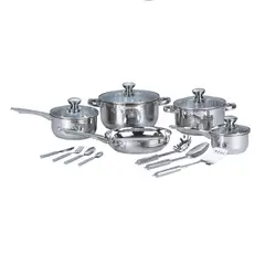 CASA JOVEN - Juego de Ollas Value 28 Piezas Bateria 9 Piezas + Uten + Cub