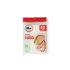 ILKO - Bolsa Hermética Pequeña 16 x 15cm Empaque 50 Und