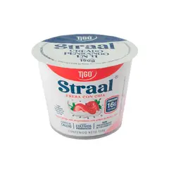 TIGO - Yogurt Griego Straal Fresa con Chía Envase 150 g