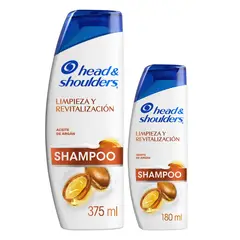 HEAD AND SHOULDERS - Shampoo Head & Shoulders Limpieza Renovadora Argán Botella 2 Und