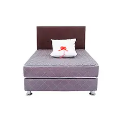 EL CISNE - Dormitorio Raymi Black 2 Plazas (Colchón + Base Tarima + Cabecera)