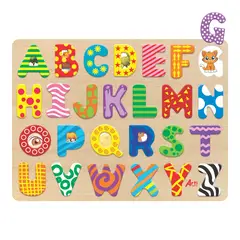 ARTI CREATIVO - Juego De Encaje Abecedario Madera