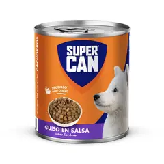 SUPERCAN - Alimento Húmedo Cachorros Guiso Cordero Lata 290 g