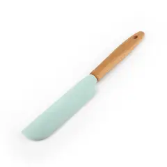 CASA JOVEN - Espátula Cake de Silicona Mando Madera