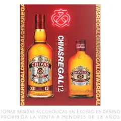 CHIVAS REGAL - Whisky 12 Años 700 mL + 200 mL