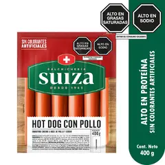 SUIZA - Hot Dog con Pollo Empaque 400 g