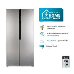 MABE - Refrigeradora Side by Side Inverter 511L MSD518LKRSS0