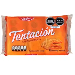 VICTORIA - Galleta Tentación Naranja Sixpack 258 g