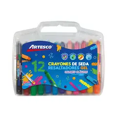 ARTESCO - Crayones De Seda Empaque 12 Und
