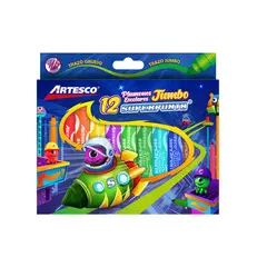 ARTESCO - Plumones Jumbo Superpunta Empaque 12 Und
