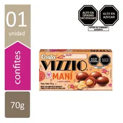 MY FOODS - Maní Vizzio Cubierto con Chocolate Caja 70 g