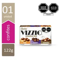 MY FOODS - Maní Vizzio Cereal Almendra Grageas Caja 122 g