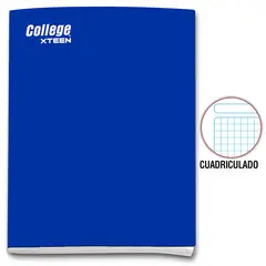 COLLEGE - Cuaderno Cuadriculado Xteen Deluxe 80 Hojas