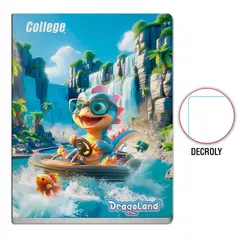 COLLEGE - Cuaderno Decroly Dragoland Deluxe 80 Hojas