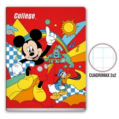 COLLEGE - Cuaderno Cuadrimax 2 x 2 Disney Junior Deluxe 80 Hojas
