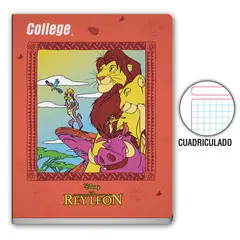 COLLEGE - Cuaderno Cuadriculado Disney Deluxe 80 Hojas