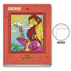COLLEGE - Cuaderno Rayado Disney Deluxe 80 Hojas