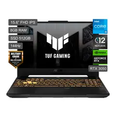 ASUS - Laptop Asus TUF Gaming F15 I5 12500H 512G 8G RTX3050