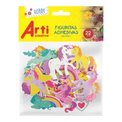 ARTI CREATIVO - Stickers Unicornio Bolsa 22 Und