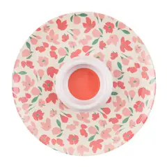 PRECIO UNO - Plato Piqueo Redondo Melamine 33Cm Floral