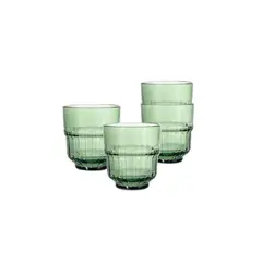 CASA JOVEN - Setx4 Vaso 340Ml Apilable Bremes Verde