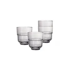 CASA JOVEN - Setx4 Vaso 340Ml Apilable Bremes Gris