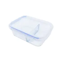 CASA JOVEN - Hermético Vidrio Rectangular con División 980 mL