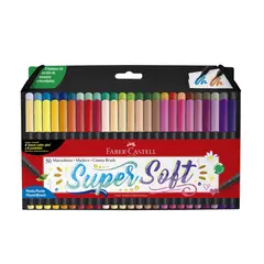 FABER CASTELL - Plumones Super Soft Empaque 50 Und