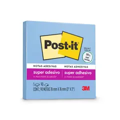 POST IT - Notas Adhesivas 76 mm Color Azul Jean Empaque 90 Hojas