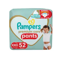 PAMPERS - Pañal Premium Care Pants Talla XXG Empaque 52 Und