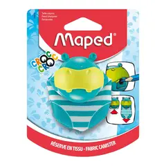 MAPED - Tajador Croc Croc Hipopótamo 1 Agujero Con Depósito