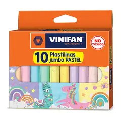 VINIFAN - Plastilina Jumbo Pastel Caja 10 Und