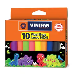VINIFAN - Plastilina Jumbo Neón Caja 10 Und