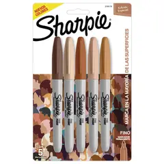 SHARPIE - MARCADOR PORTRAITS PTA FINA X5UN
