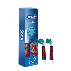 ORAL B - Repuestos Cabezales Eléctrico Kids Spiderman Caja 2 Und
