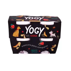 NATURAL HOME - Frozen Yogurt para Mascota Yogy Fresa Plátano Pack 4 Und