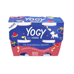 NATURAL HOME - Frozen Yogurt para Mascota Yogy Arándano Sandía Pack 4 Und